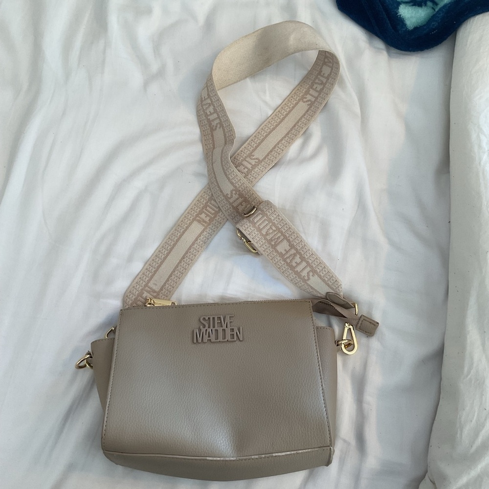 Steve Madden Taupe Crossbody Bag